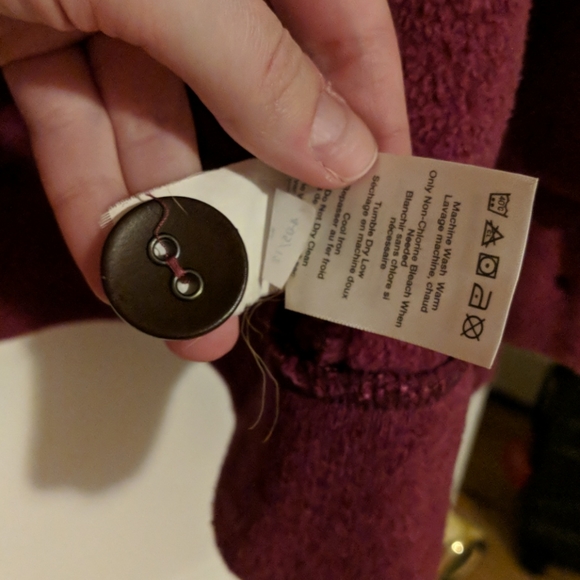 Maroon Merrell button down sweater - Picture 4 of 8